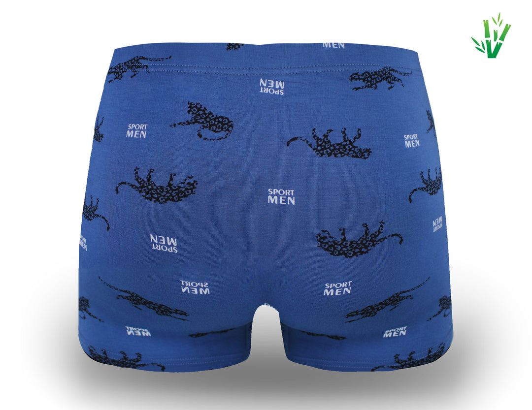 Men's bamboo boxer shorts LEOPARD M6738 4 pieces per pack