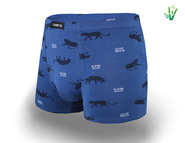 Men's bamboo boxer shorts LEOPARD M6738 4 pieces per pack