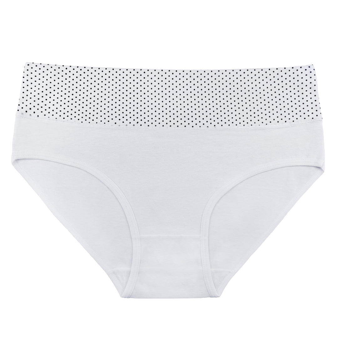 Women's Cotton Smooth Elasic Breathable Classic panties DOTS PE1002 - 3 pieces in a pack