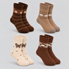 Women’s Soft & Cozy Cute Pattern Crew Socks LY1023 - 4 pairs