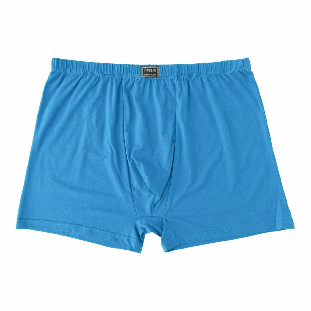 Men's loose-fitting single-color boxer shorts PE-340 4 pieces per pack