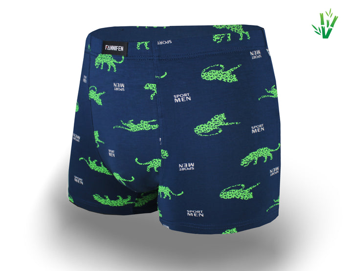 Men's bamboo boxer shorts LEOPARD M6738 4 pieces per pack