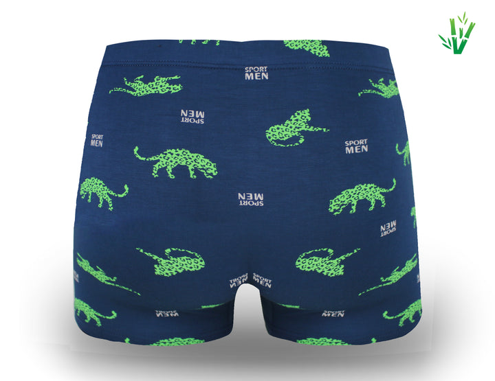 Men's bamboo boxer shorts LEOPARD M6738 4 pieces per pack