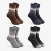Weiche und kuschelig warme Herren-Crew-Socken mit Farbverlauf LY810 - 4 Paar