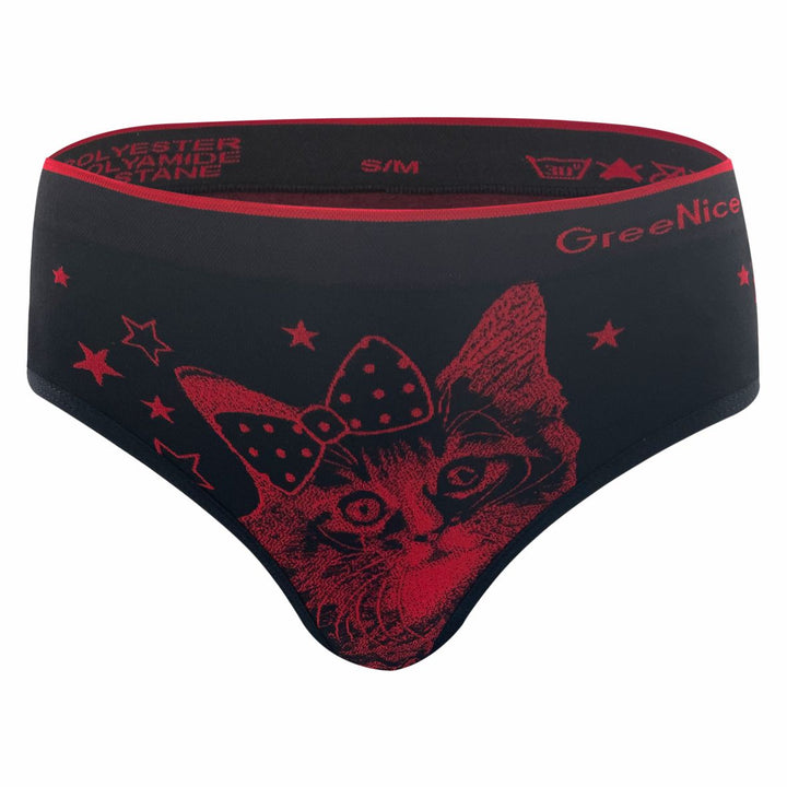 Seamless panties Cats GREE-3944 - 3 pcs in a pack