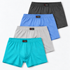 Men’s Cotton Boxer Briefs with Geometric Diamond Pattern G55528/D – 4pcs in a pack