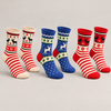 Women’s Thermal Knit Socks with Festive Patterns WZ20 – 3 Pairs