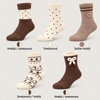 Women's Bow Detail Thermal Wool Socks NBX5173-3 Pairs