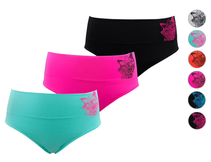 CAT woven classic soft seamless panties GREE-6767 - 3 pieces per pack