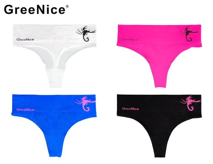 Seamless thongs GREE-6816 - 3 pieces per pack
