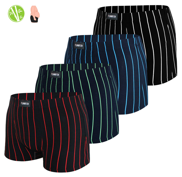 Men's Ultra Breathable bamboo boxer shorts No Riding Up Boxer Briefs JM005/FM601 - 4 pieces per pack