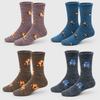 Women’s Thermal Winter Crew Socks with Corgi Patterns SSW047-4 Pairs