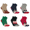 Damen-Weihnachts-Thermosocken SD10, 6 Paar