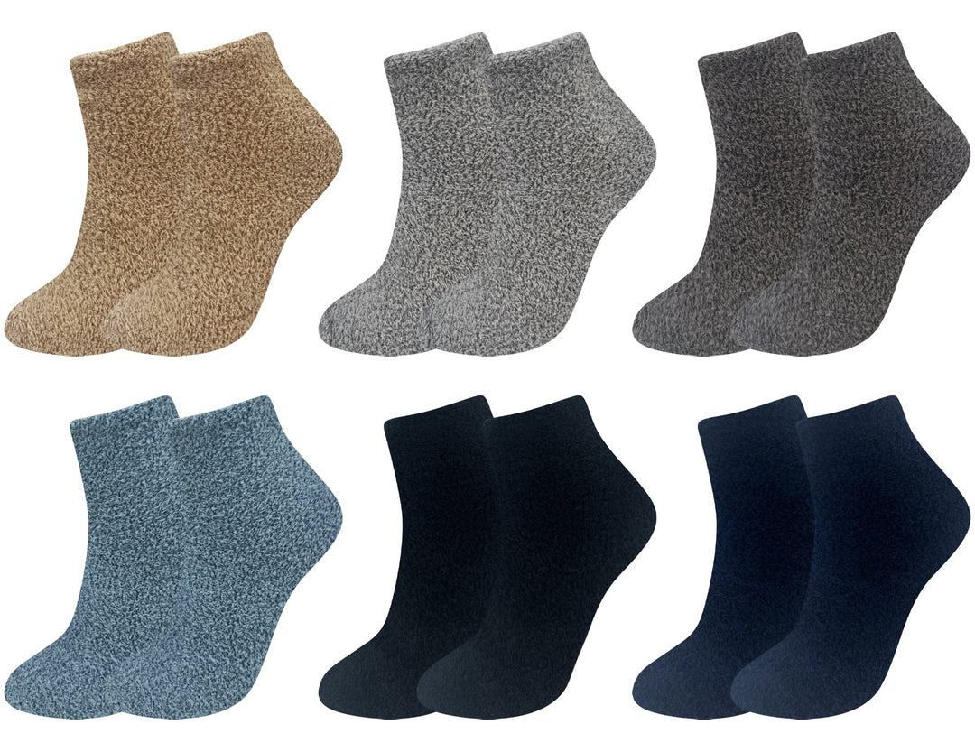 Boys' furry thermal socks QM9202 - 4 pairs