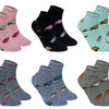 Fröhliche Damensocken ICE CREAM XW2672, 6 Paar