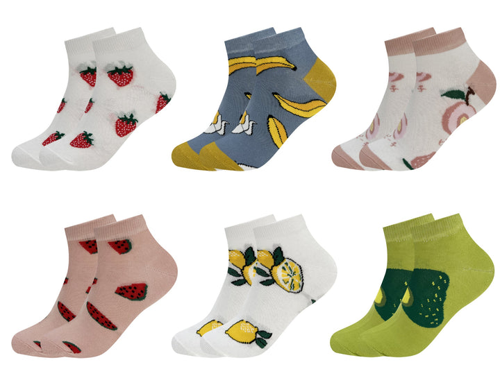 Women's ankle socks FRUIT CW415 6 pairs