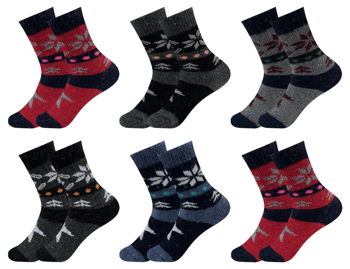 Children's thermal socks QW08 6 pairs