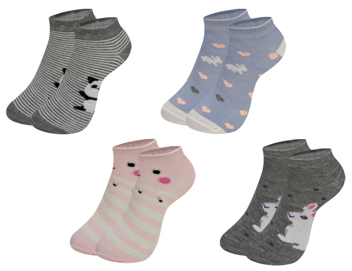 Girls' cheerful socks QW2020 6 pairs