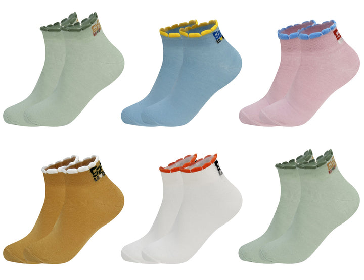 Women's ankle socks CW408 6 pairs