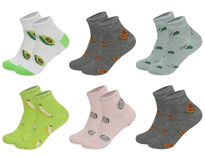 Women's funny socks GREENS IW5619 6 pairs