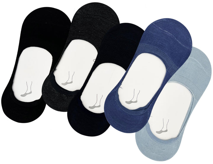 Men's solid color invisible socks ZUM11 - 5 pairs
