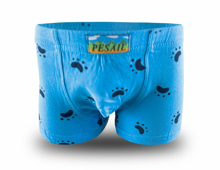Boys' boxer shorts with paw print XQ2648 - 4 pcs in a pack