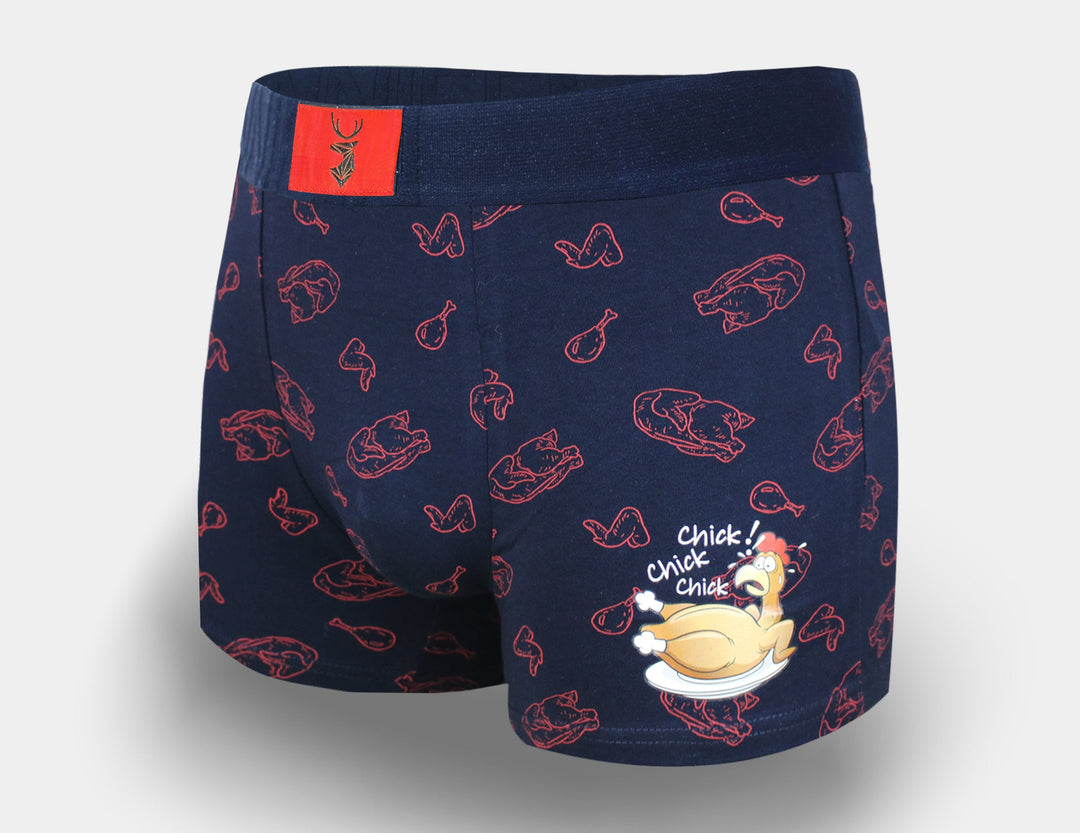 Men's cotton boxers CHICKEN G5118A - 4 pcs in a pack