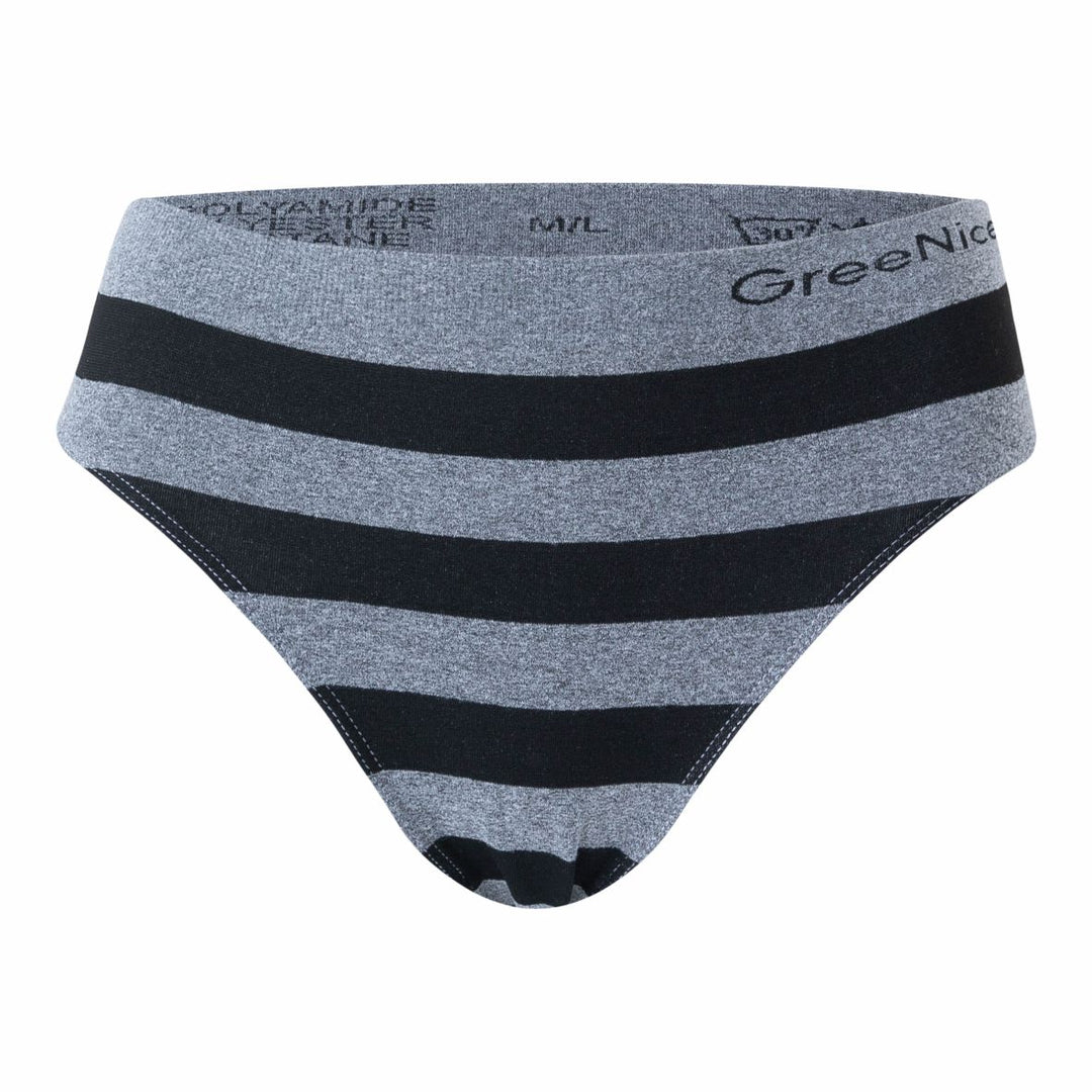 Seamless striped panties GREE-2914 - 3 pcs in a package