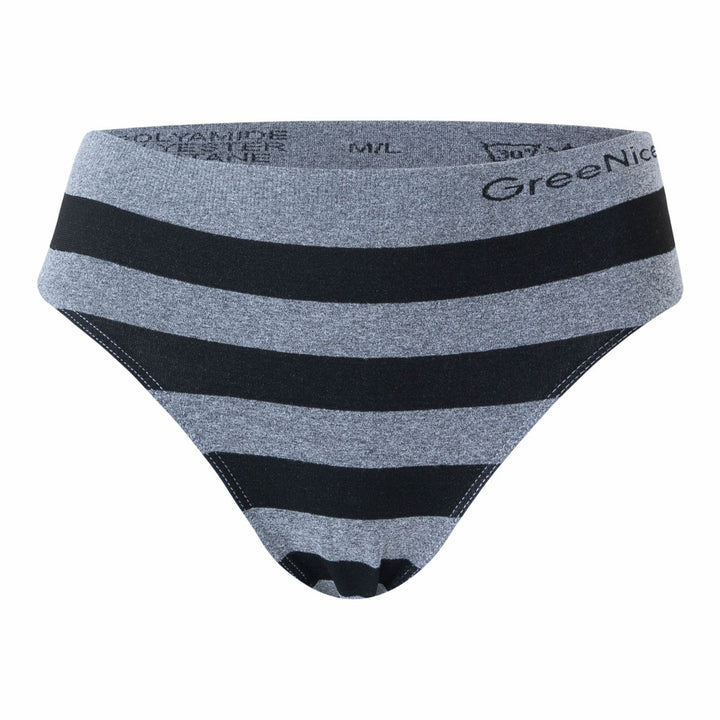Seamless striped panties GREE-2914 - 3 pcs in a package