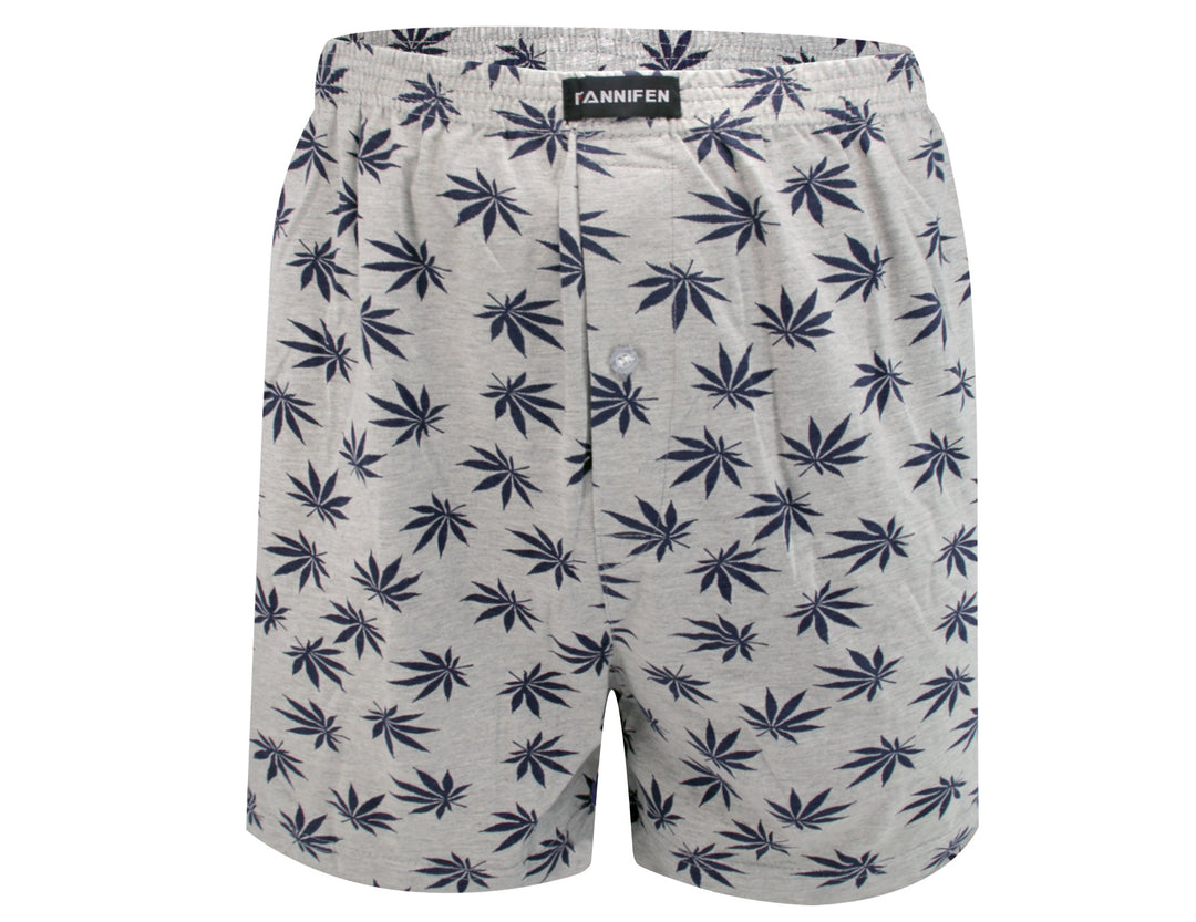 Men's shorts with leaf design HF024 - 4 pcs in a pack