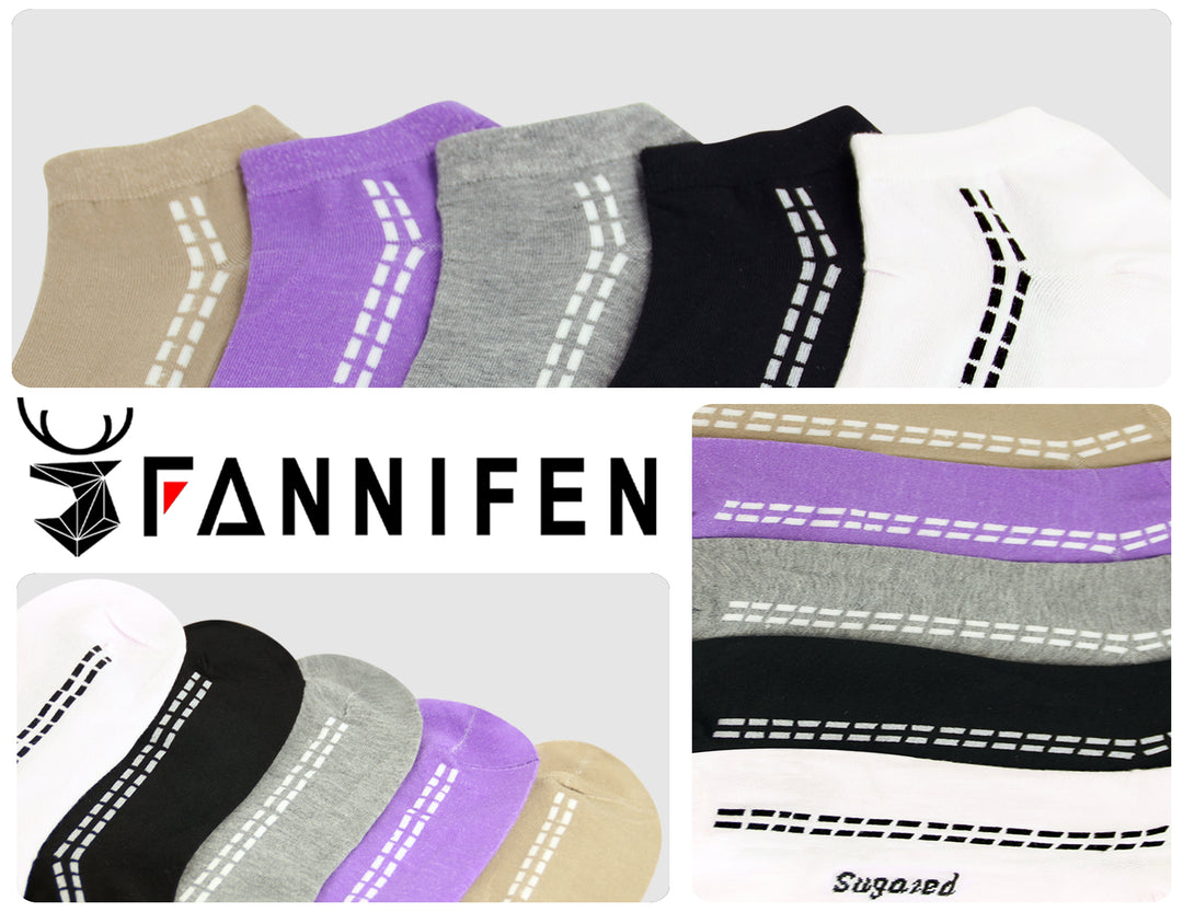 Women's ankle bamboo fiber socks 4XW2683 6 pairs