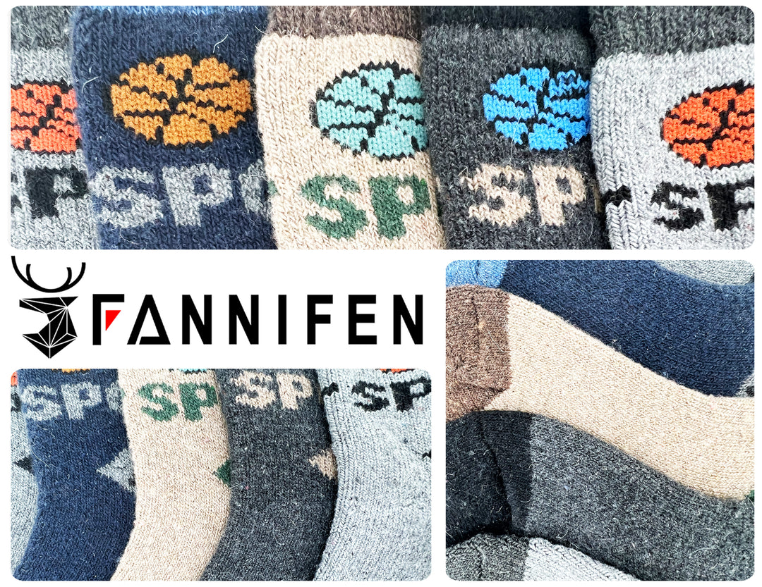 Boys' thermal wool soft eco breathable socks BASKETBALL QM36 6 pairs