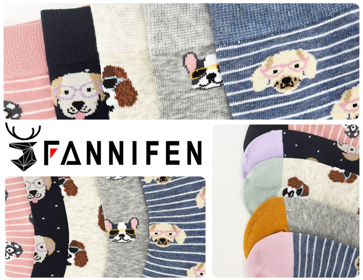 Women's cheerful socks DOG DB602 6 pairs