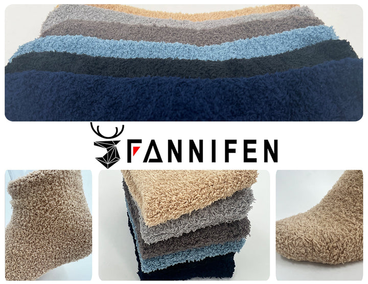 Boys' furry thermal socks QM9202 - 4 pairs