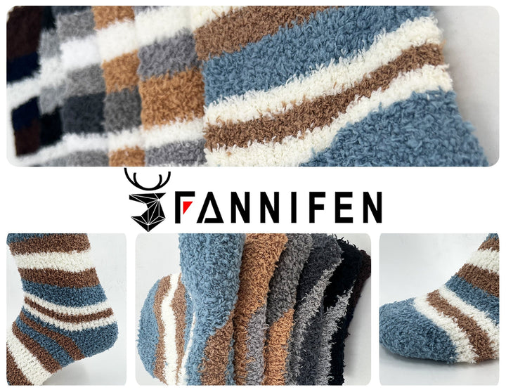 Boys' furry thermal socks QM9204 - 4 pairs