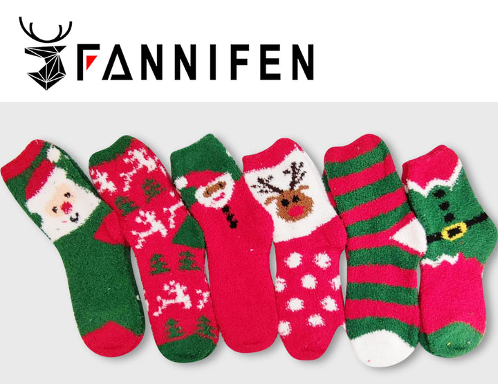 Women's Christmas thermal socks H5511 6 pairs