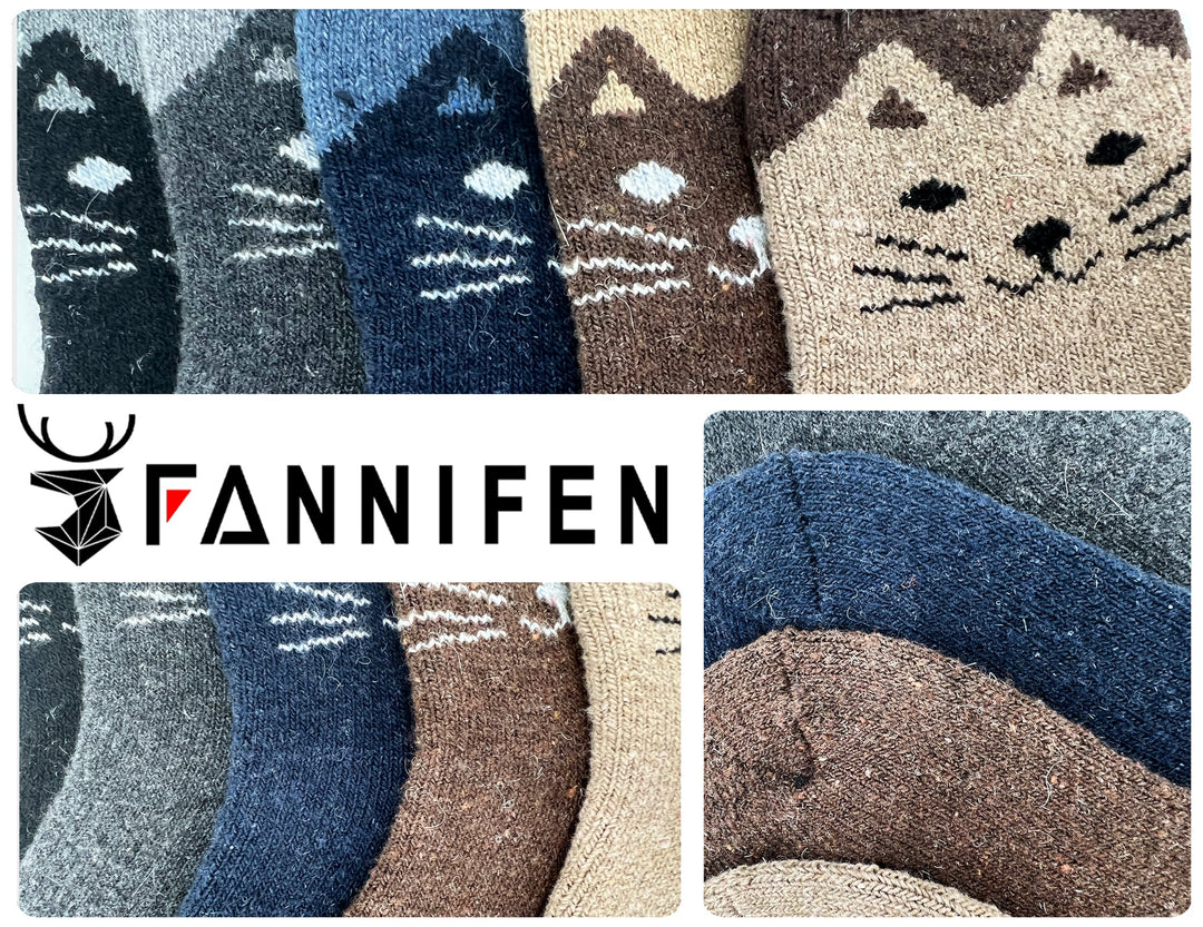 Children's thermal socks Cat QW07 6 pairs