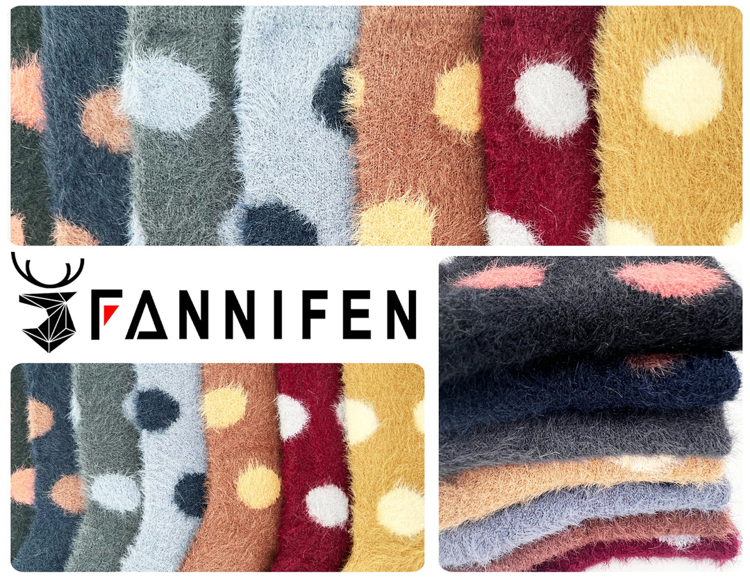 Women's polka dot thermal socks LY212 4 pairs