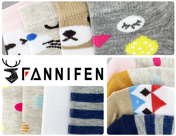 Girls' cheerful socks QW2021 6 pairs