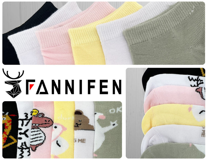 Girls' cheerful socks Animals QW2022 6 pairs