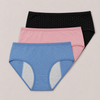 Damen-Menstruationsunterwäsche mit erweitertem Auslaufschutz YW4196 – 3 Paar
