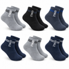 Men's Sport Socks with Double-Stripe Cuffs BTTM-00993 - 6 pairs