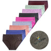 Women's mid-waisted cotton panties CZ8020 - 3 pcs in a pack