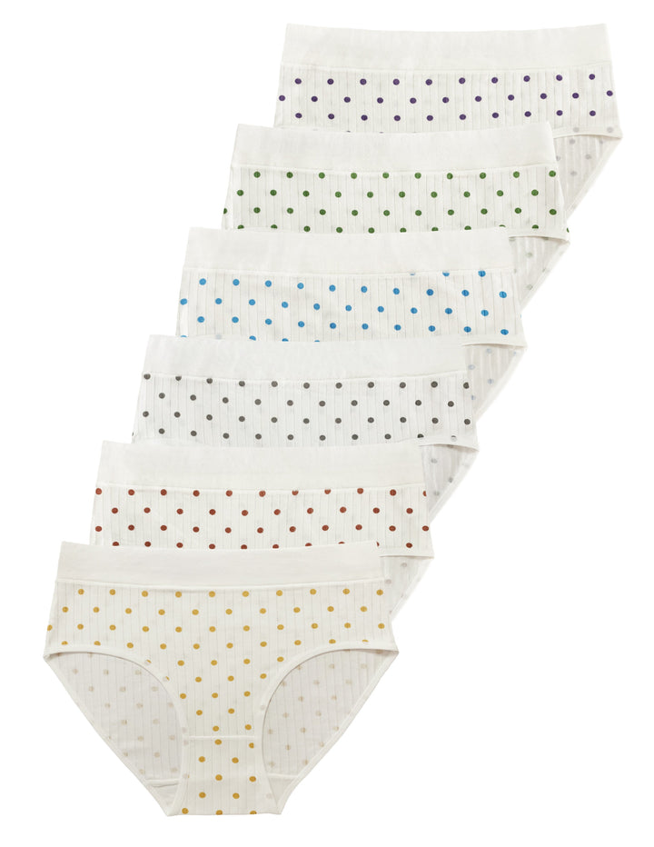 Women's polka dot panties CZ8025 - 3 pcs per pack