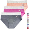 Women's mid-waisted cotton panties CZ8088 - 3 pcs in a pack
