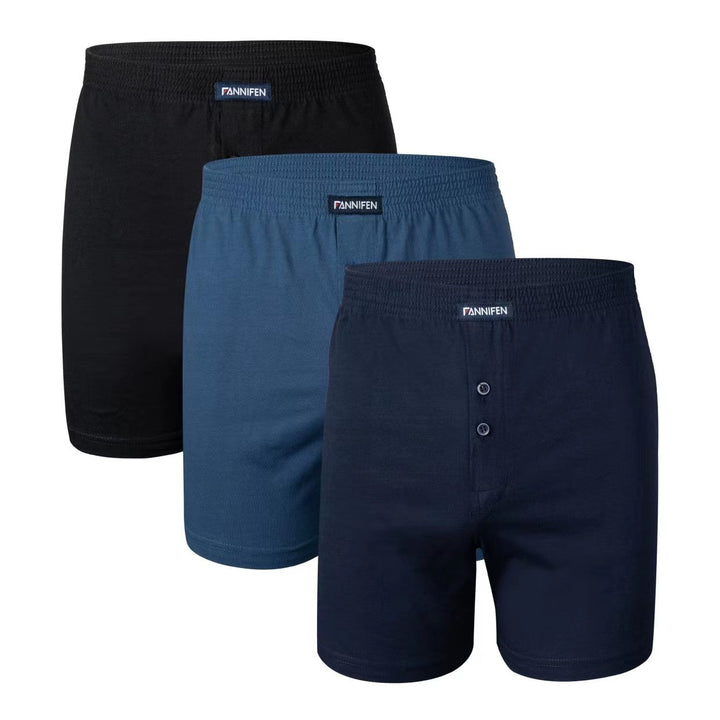 Set of men's cotton M-4XL shorts EK002-2 3pcs in a pack