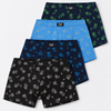 Men’s Cotton Stretch Patterned Boxer Briefs G55598 - 4pcs in a pack