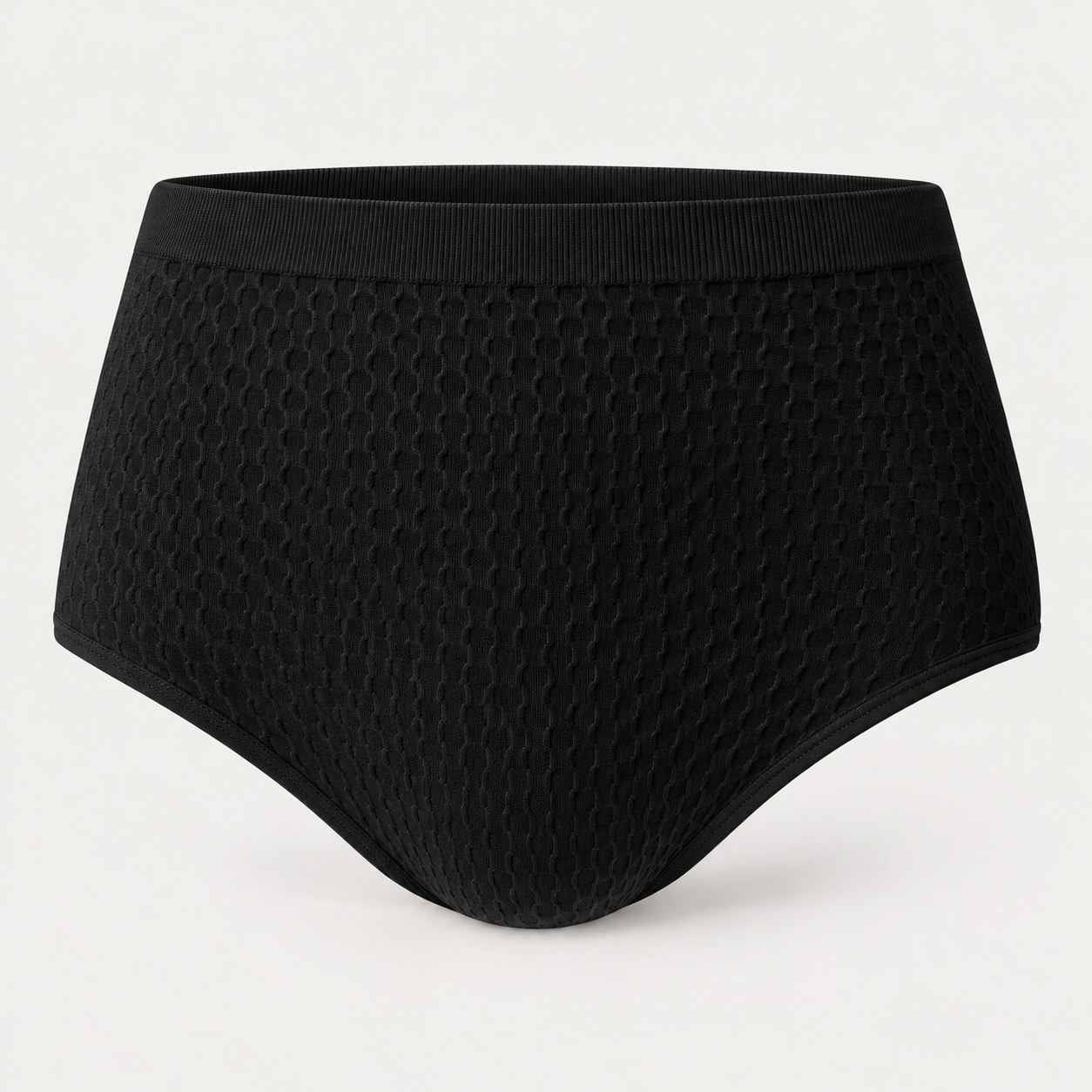 GREE-2306 high-waisted seamless shaping briefs, black