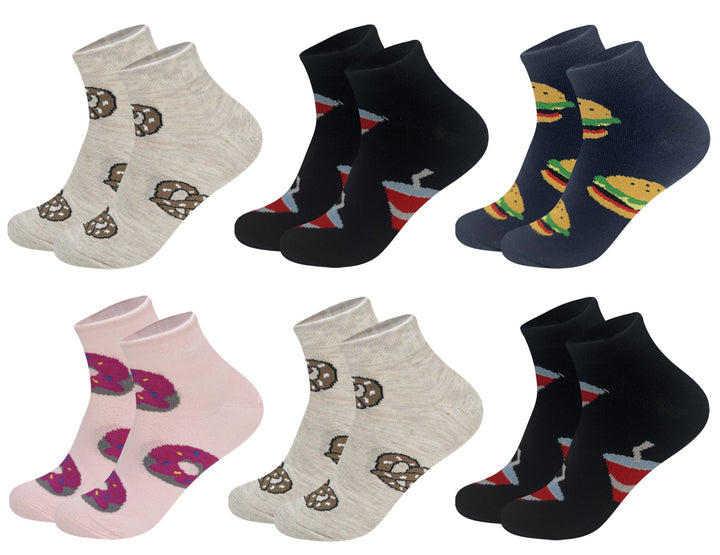Women's cheerful socks SNACK IW5618 6 pairs