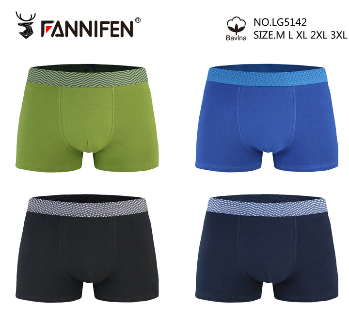 TEEN cotton soft boxer shorts LG5142 - 4 pieces per pack